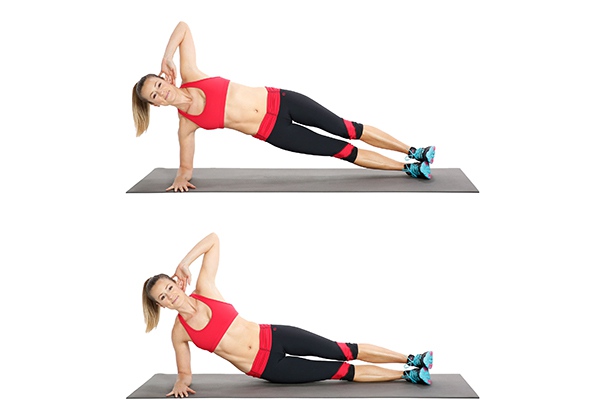 side plank hip dip