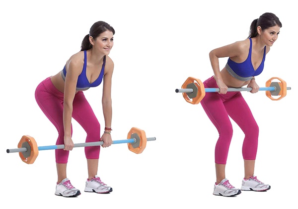 bai tap bent over barbell row