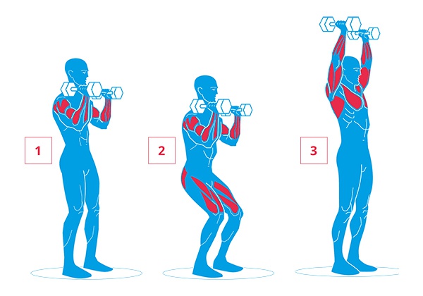 dumbbell push press