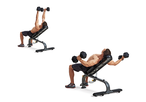 incline dumbbell flye